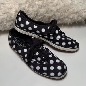 Keds Women’s Black and White Polka Dots